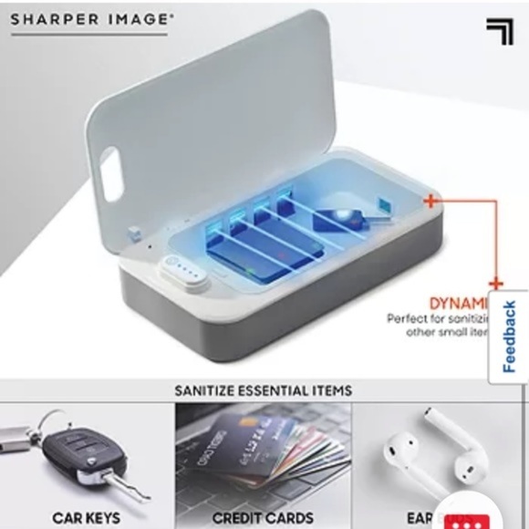 Sharper Image UV Zone Sanitizer $49.99 NEW IN BOX phone,Keys, great for skincare - Picture 7 of 8